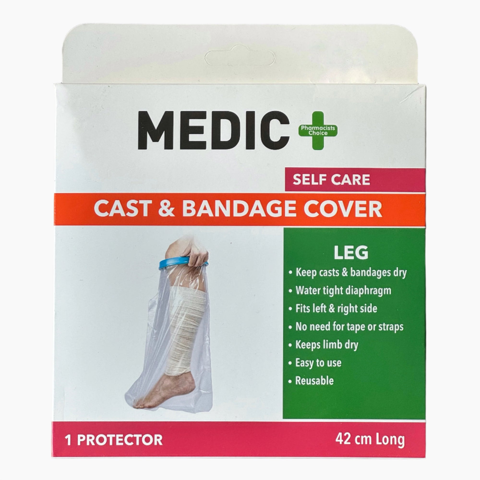 Medic self-care cast and bandage cover packaging